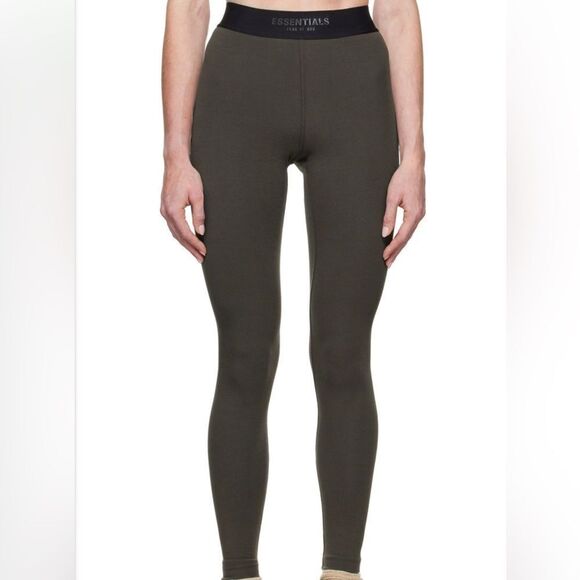 Fear Of God Essentials Leggings Dark Gray ( Iron ) Size Small MSRP: $ 88.00 - Picture 4 of 7
